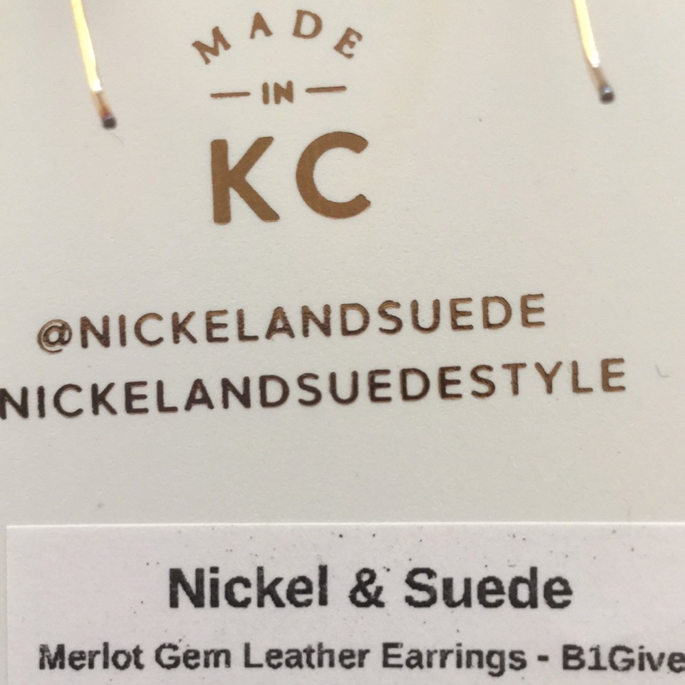 New! Merlot Gem Nickel Suede - Picture 3 of 5